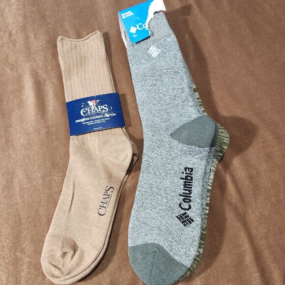 Columbia 2-pair Thermal Socks Shoe size 6-12 +1-pair Chaps Socks Total=3 pairs - Picture 4 of 10